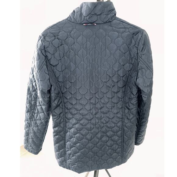 Tommy Hilfiger Women's 3-in-1 All Weather Quilted Jacket Navy Red Accents Small - Picture 8 of 8